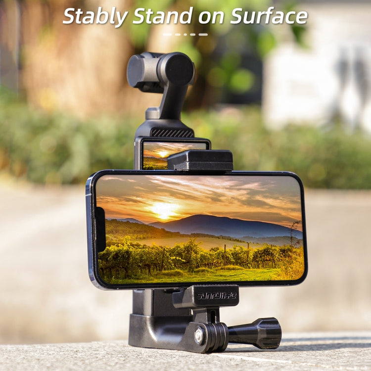 For DJI OSMO Pocket 4 / 3 Sunnylife Front Phone Holder Mount Handheld Tripod Expansion Brackets (Black) - HoMEdemic™ 