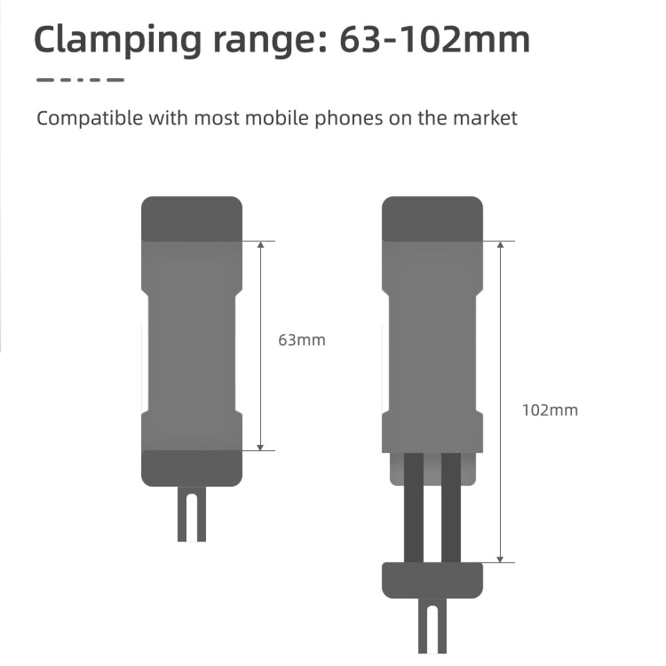 For DJI OSMO Pocket 4 / 3 Sunnylife Front Phone Holder Mount Handheld Tripod Expansion Brackets (Black) - HoMEdemic™ 