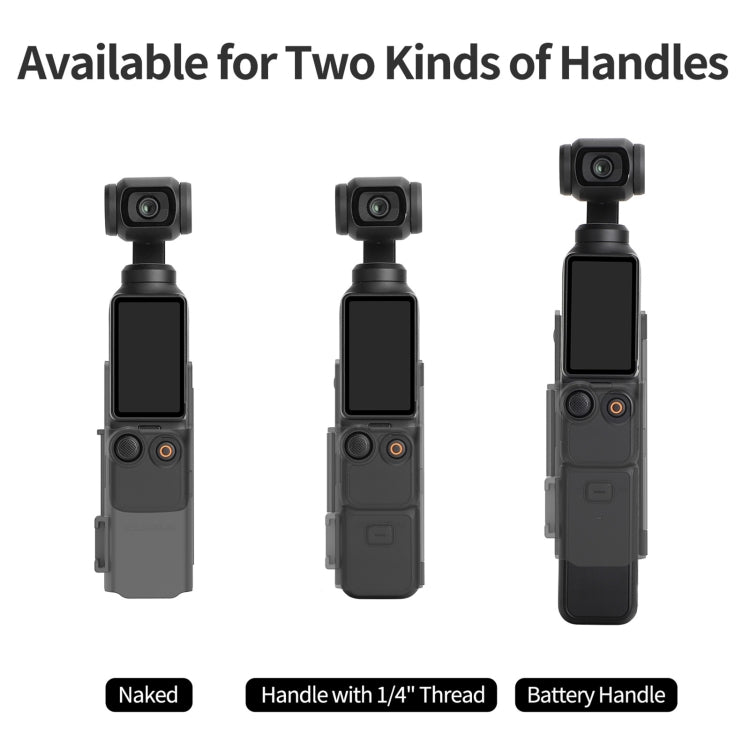 For DJI OSMO Pocket 4 / 3 Sunnylife Hand Band Protective Frame Cold Shoe Extension Handle Cover (Black) - HoMEdemic™ 