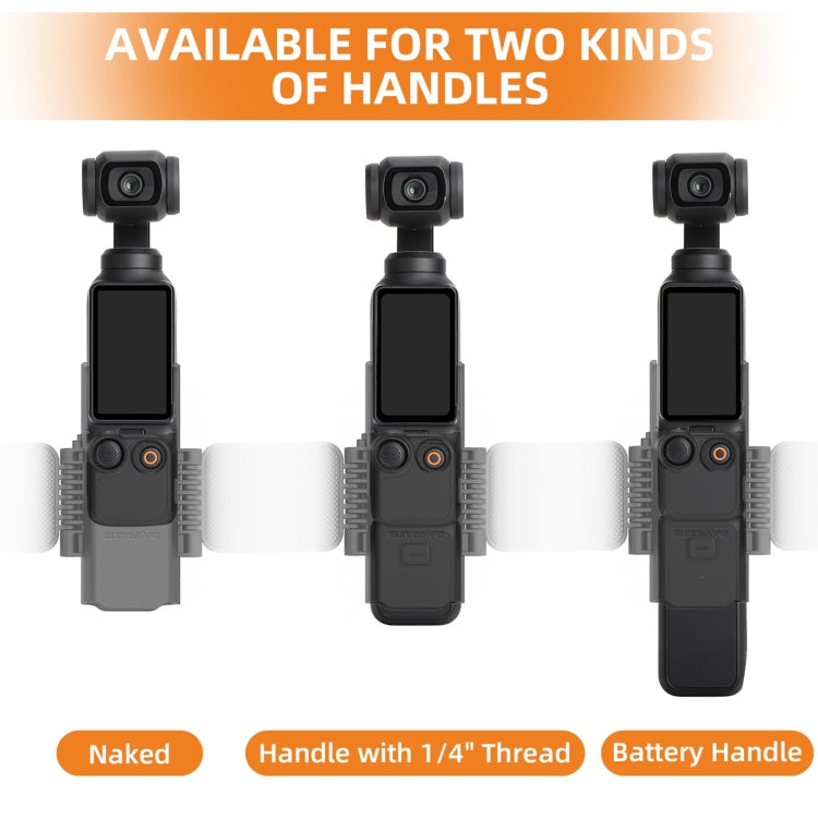 For DJI OSMO Pocket 4 / 3 Sunnylife ZJ756 Expanded Dual Phone Clamp Holder (Black) - HoMEdemic™ 