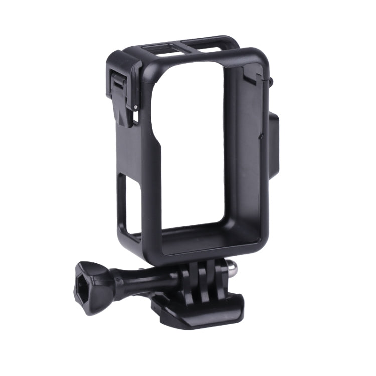 For DJI Osmo Action 3 Vertical Plastic Protective Frame Cage with Cold Shoes (Black) - HoMEdemic™ 