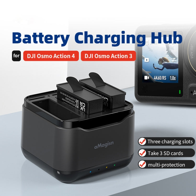 For DJI Osmo Action 4 / 3 AMagisn Battery Charger Seat - HoMEdemic™ 