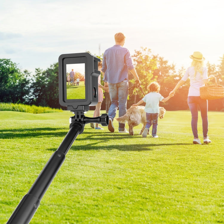 For DJI Osmo Action 4 / 3 PULUZ Metal Cage Expansion Adapter Frame with Cold Shoe (Black) - HoMEdemic™ 