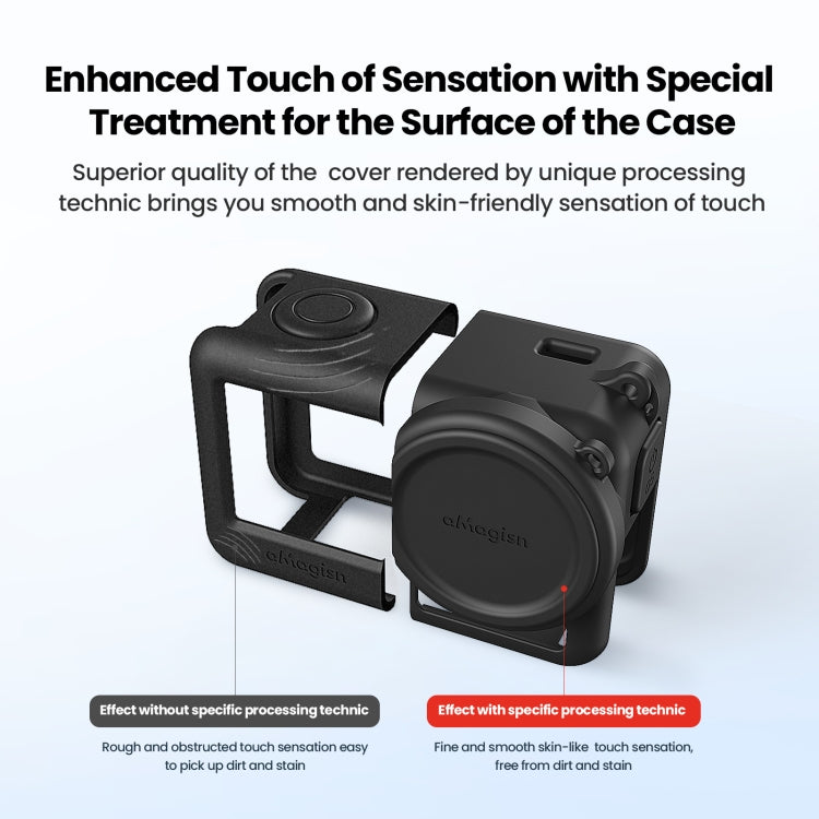For DJI Osmo Action 4 / 3 aMagisn Silicone Protection Case Camera Protection Accessories(Blue) - HoMEdemic™ 