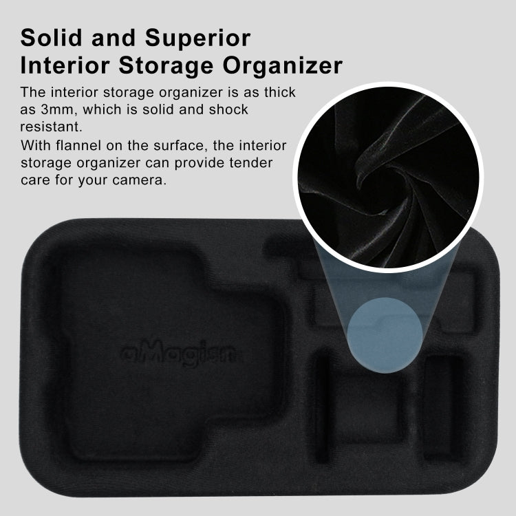 For DJI Osmo Action 4 / 3 aMagisn Small Organizer Bag Sports Camera Protective Accessories(Yellow) - HoMEdemic™ 