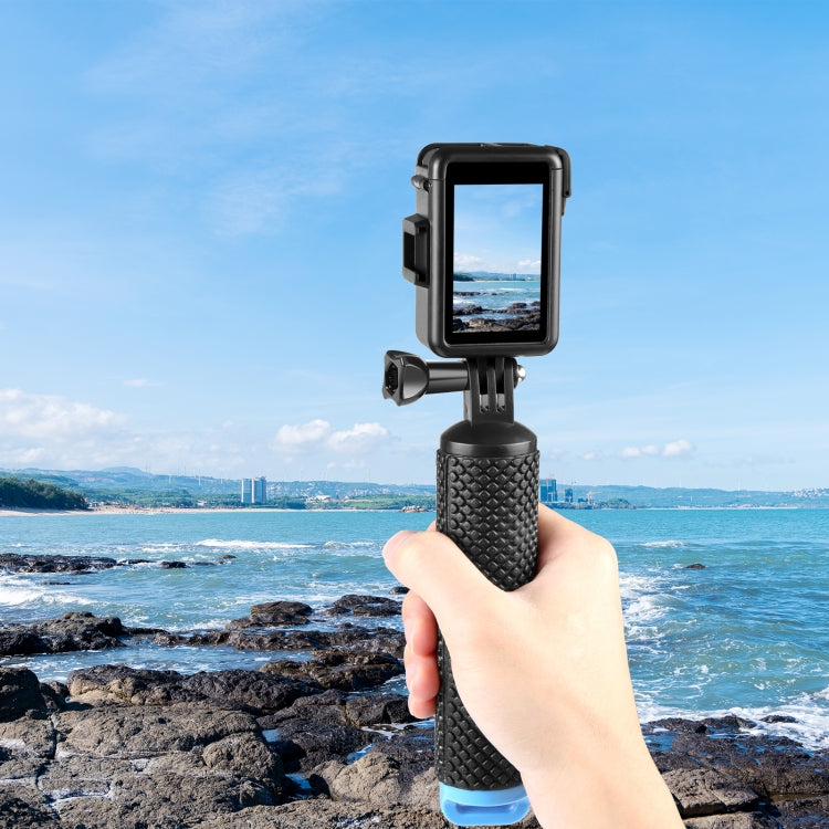 For DJI Osmo Action 5 Pro / 4 / 3 PULUZ Vertical Plastic Protective Frame Cage with Cold Shoes (Black) - HoMEdemic™ 