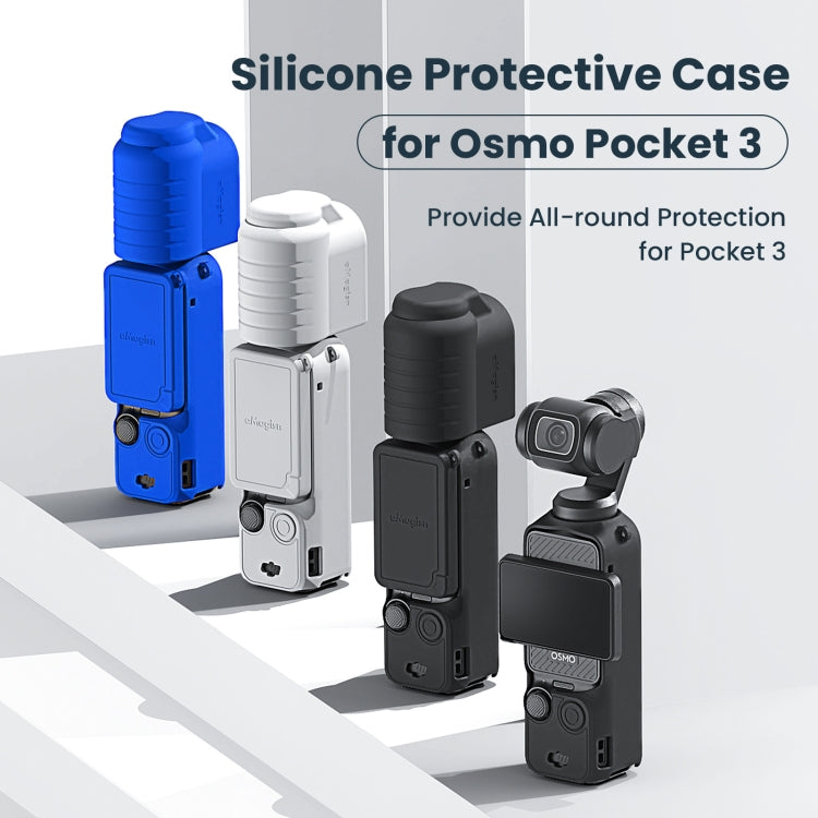 For DJI Osmo Pocket 3 AMagisn Silicone Protection Case Movement Camera Accessories, Style: 5 In 1 Black - HoMEdemic™ 