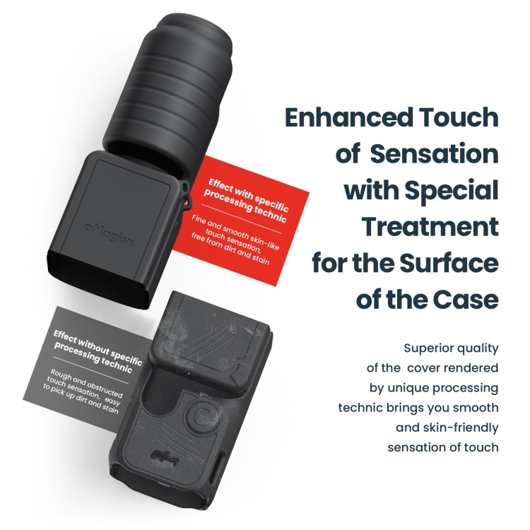 For DJI Osmo Pocket 3 AMagisn Silicone Protection Case Movement Camera Accessories, Style: 5 In 1 Black - HoMEdemic™ 
