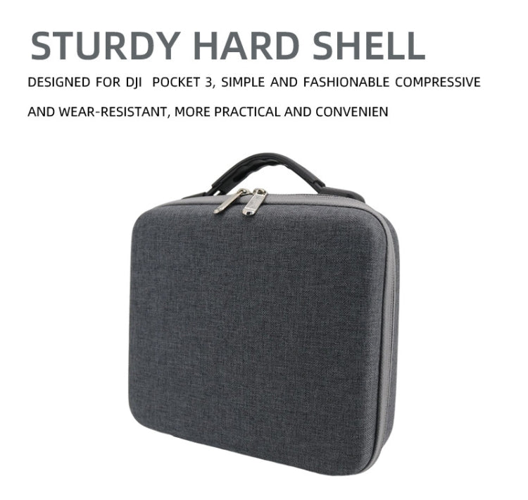 For DJI Osmo Pocket 3 Action Camera All-in-One Storage Bag Hand Cluth(Grey) - HoMEdemic™ 