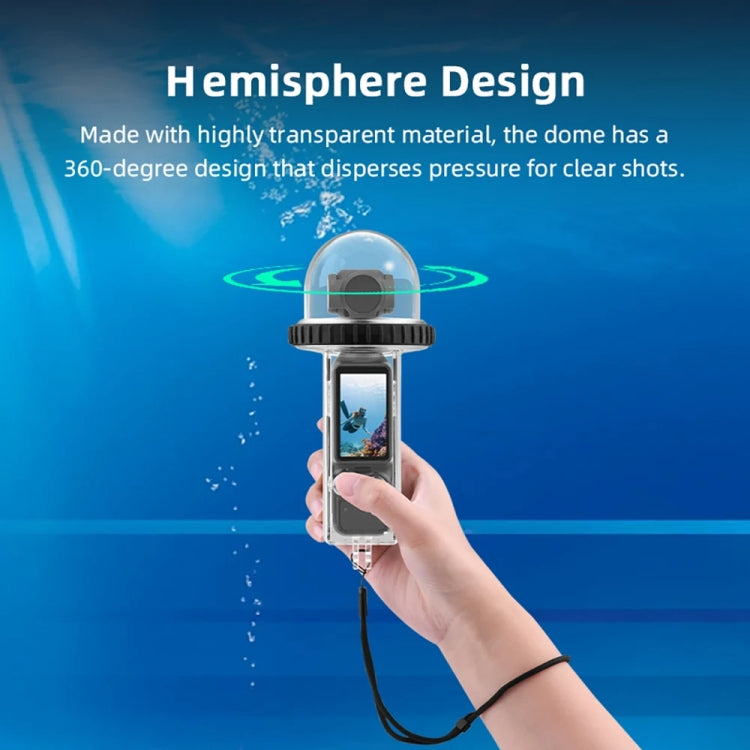 For DJI Osmo Pocket 3 BRDRC 40m Depth Waterproof Case Diving Housing Cover(Transparent Handle) - HoMEdemic™ 