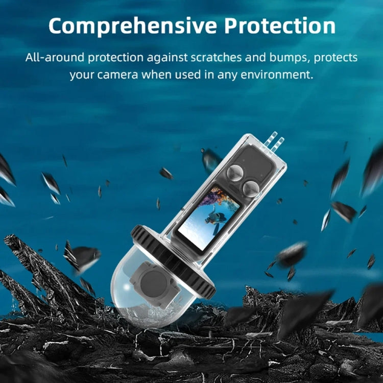 For DJI Osmo Pocket 3 BRDRC 40m Depth Waterproof Case Diving Housing Cover(Transparent Handle) - HoMEdemic™ 