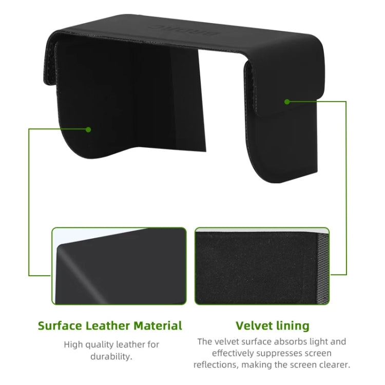 For DJI Osmo Pocket 3 BRDRC Sunshade Hood Light Weight Screen Shade(Black) - HoMEdemic™ 