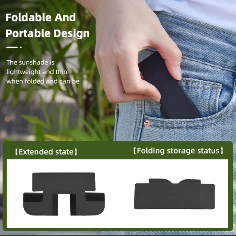 For DJI Osmo Pocket 3 BRDRC Sunshade Hood Light Weight Screen Shade(Black) - HoMEdemic™ 