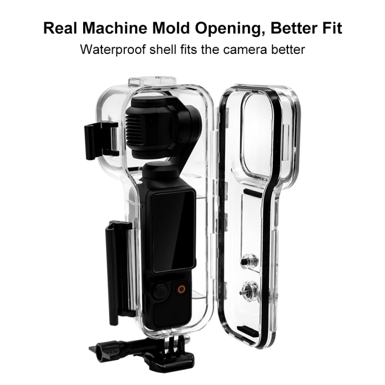 For DJI Osmo Pocket 3 PULUZ 45m Underwater Waterproof Housing Diving Case (Transparent) - HoMEdemic™ 