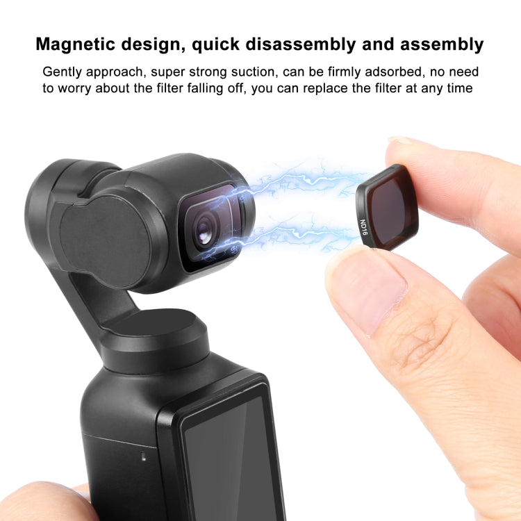 For DJI Osmo Pocket 3 PULUZ Magnetic ND16 Camera Lens Filter - HoMEdemic™ 