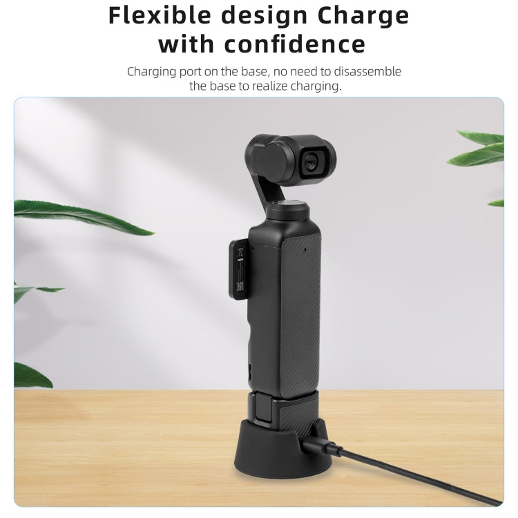 For DJI Osmo Pocket 3 STARTRC Silicone Desktop Base Bracket (Black) - HoMEdemic™ 