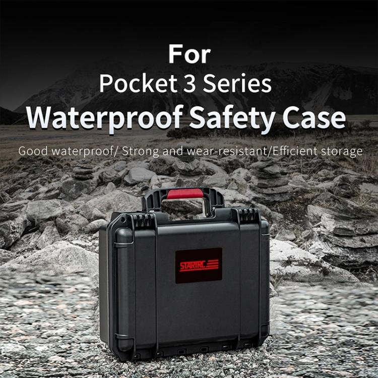 For DJI Osmo Pocket 3 STARTRC Waterproof PP Full Kit Suitcase Storage Box (Black) - HoMEdemic™ 