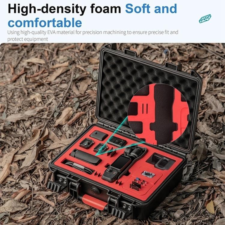 For DJI Osmo Pocket 3 STARTRC Waterproof PP Full Kit Suitcase Storage Box (Black) - HoMEdemic™ 