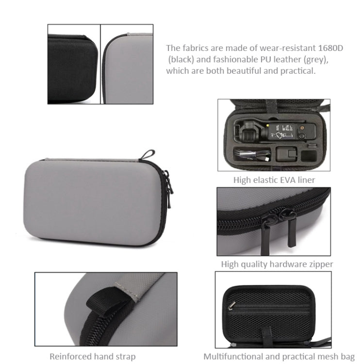 For DJI Osmo Pocket 3 Storage Bag Clutch Carrying Case(Grey) - HoMEdemic™ 
