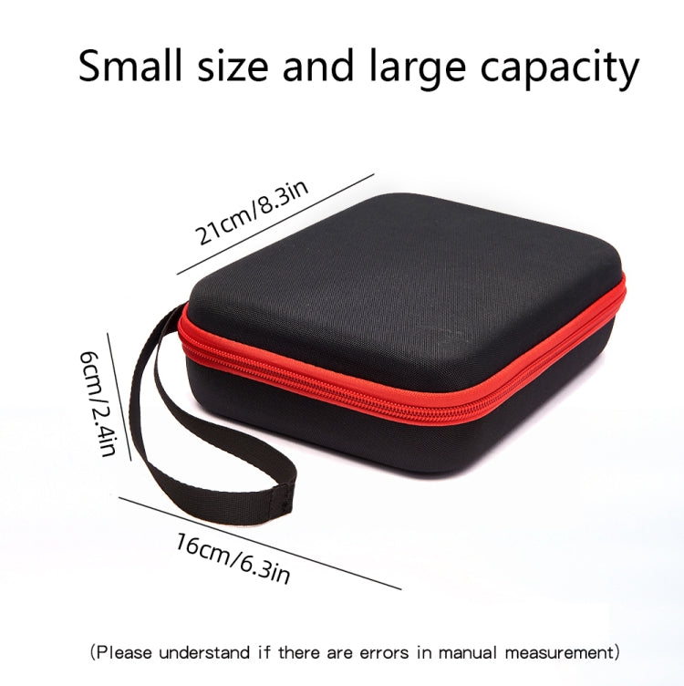 For DJI Osmo Pocket 3 Storage Bag Pocket Camera Handbag(Black Shell Red Inner) - HoMEdemic™ 