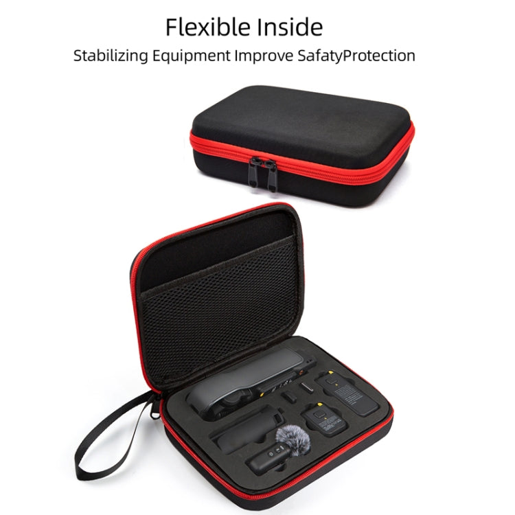 For DJI Osmo Pocket 3 Storage Bag Pocket Camera Handbag(Black Shell Red Inner) - HoMEdemic™ 