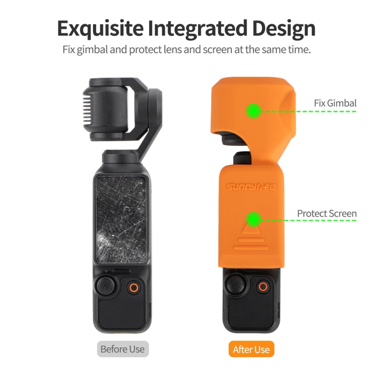 For DJI Osmo Pocket 3 Sunnylife OP3-BHT746 Silicone Protective Case(Red) - HoMEdemic™ 