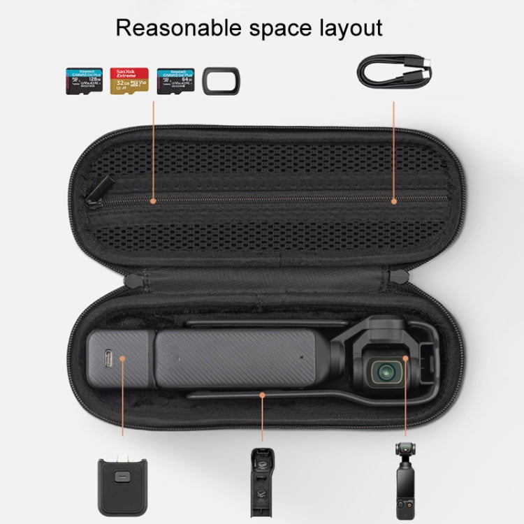 For DJI Osmo Pocket 3 XFJI Storage Box Waterproof Drop-proof Mini Body Handbag Accessories(Dark Gray) - HoMEdemic™ 
