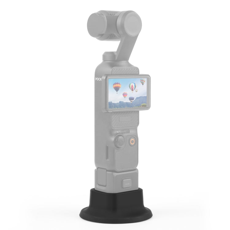 For DJI Osmo Pocket 4 / 3 PULUZ Silicone Dock Desktop Charging Base Bracket (Black) - HoMEdemic™ 