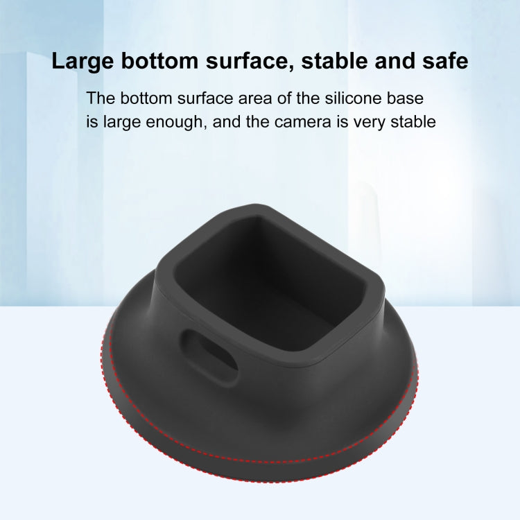 For DJI Osmo Pocket 4 / 3 PULUZ Silicone Dock Desktop Charging Base Bracket (Black) - HoMEdemic™ 