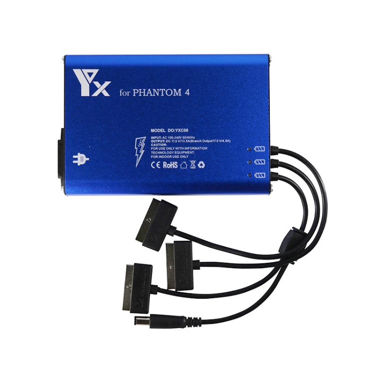 For DJI Phantom 4 Pro Advanced+ Charger  4 in 1 Hub Intelligent Battery Controller Charger, Plug Type:UK Plug - HoMEdemic™ 