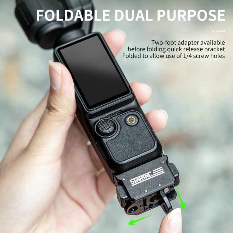 For DJI Pocket 3 STARTRC Quick Mount Adapter Extension Bracket (Black) - HoMEdemic™ 