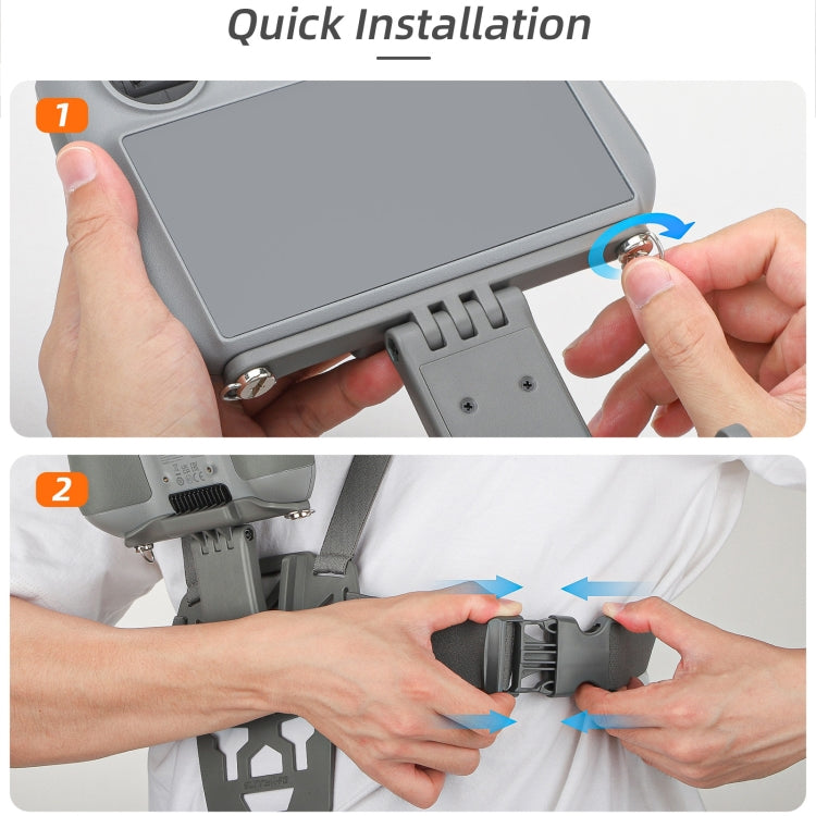 For DJI RC 2 / 1 Sunnylife Remote Control Waist Support Bracket Chest Strap(Grey) - HoMEdemic™ 