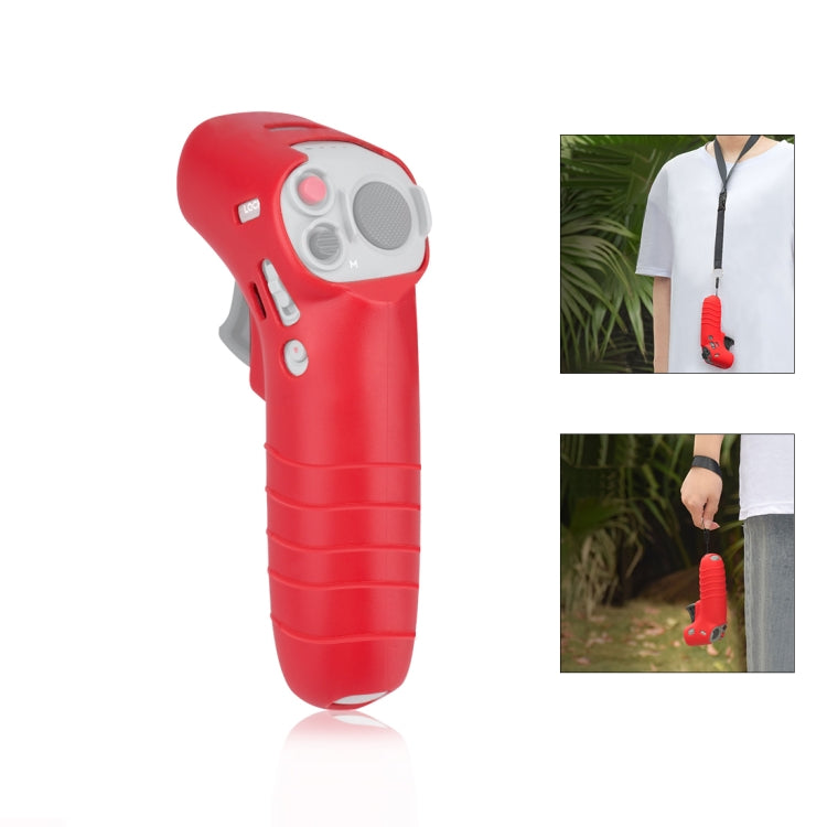 For DJI RC Motion 2 / DJI Avata / FPV Rocker PULUZ Silicone Protective Case with Neck Strap(Red) - HoMEdemic™ 