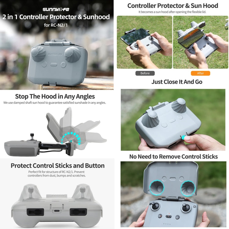 For DJI RC- N2 / N1 Sunnylife YK715 Remote Control Sunshade Protection Cover (Grey) - HoMEdemic™ 