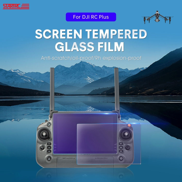 For DJI RC Plus with Screen STARTRC 2pcs Frosted Purple Eye Protection Tempered Glass Film - HoMEdemic™ 