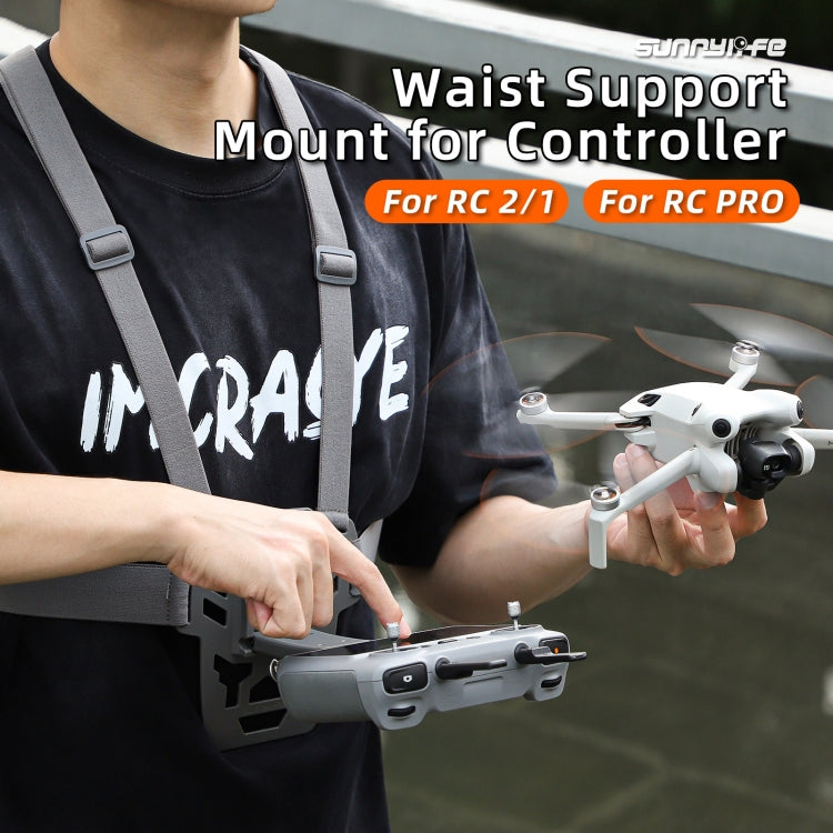 For DJI RC Pro Sunnylife Remote Control Waist Support Bracket Chest Strap(Grey) - HoMEdemic™ 