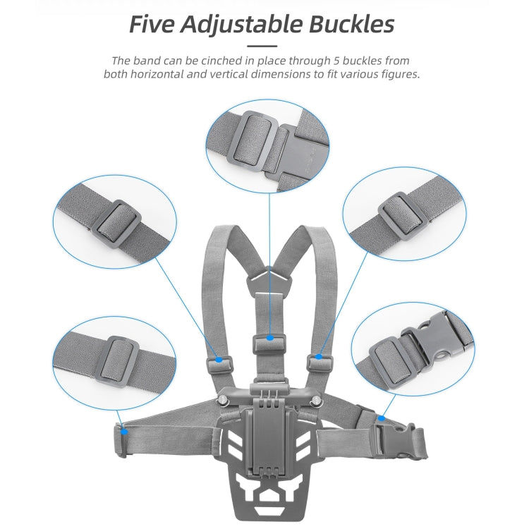 For DJI RC Pro Sunnylife Remote Control Waist Support Bracket Chest Strap(Grey) - HoMEdemic™ 