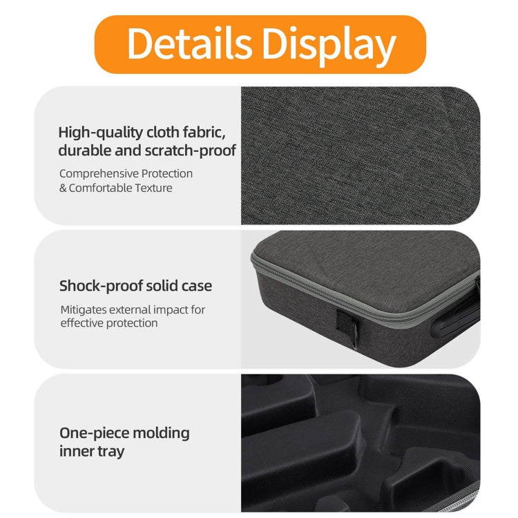 For DJI RS 4 Sunnylife Storage Case Box Suitcase(Black) - HoMEdemic™ 