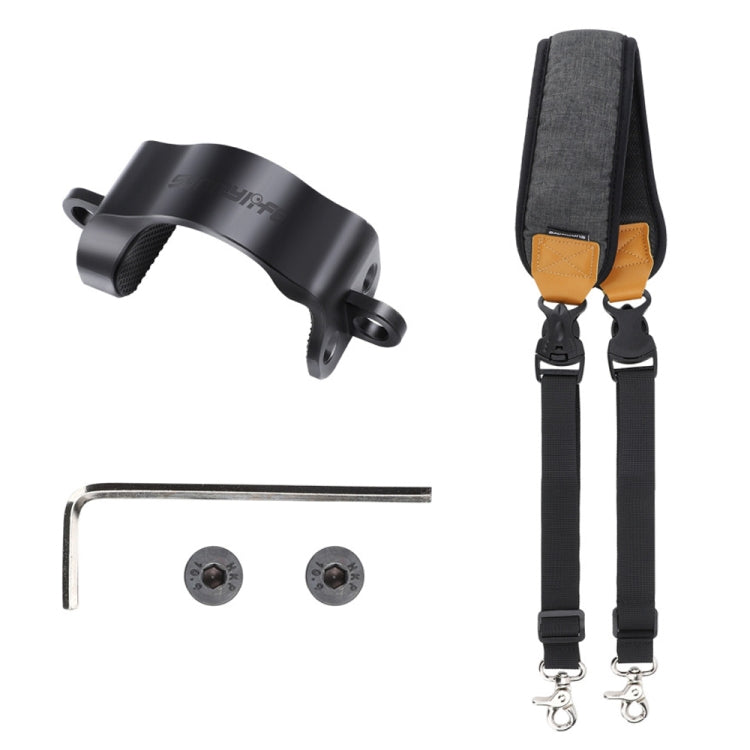 For DJI RS3 Mini Sunnylife RO-GS560 Lanyard Handheld Gimbal Double Buckle Comfortable Shoulder Strap Accessories(Black) - HoMEdemic™ 