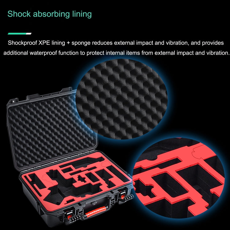 For DJI RS4/  RS4 Pro STARTRC ABS Waterproof Shockproof Suitcase Portable Storage Box (Black) - HoMEdemic™ 