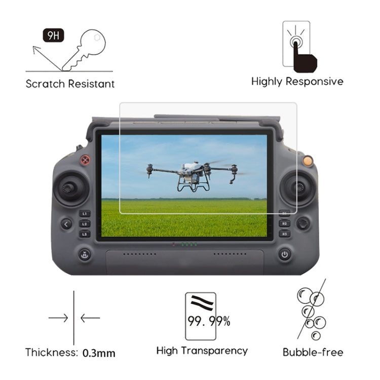For DJI T40 Remote Control Explosion-proof Tempered Glass Drone RC Screen Film - HoMEdemic™ 