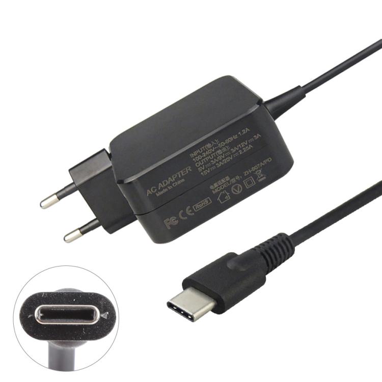 For Dell / HP / Xiaomi 45W Charger Type-c Super Fast Charging Source Adapter EU Plug - HoMEdemic™ 