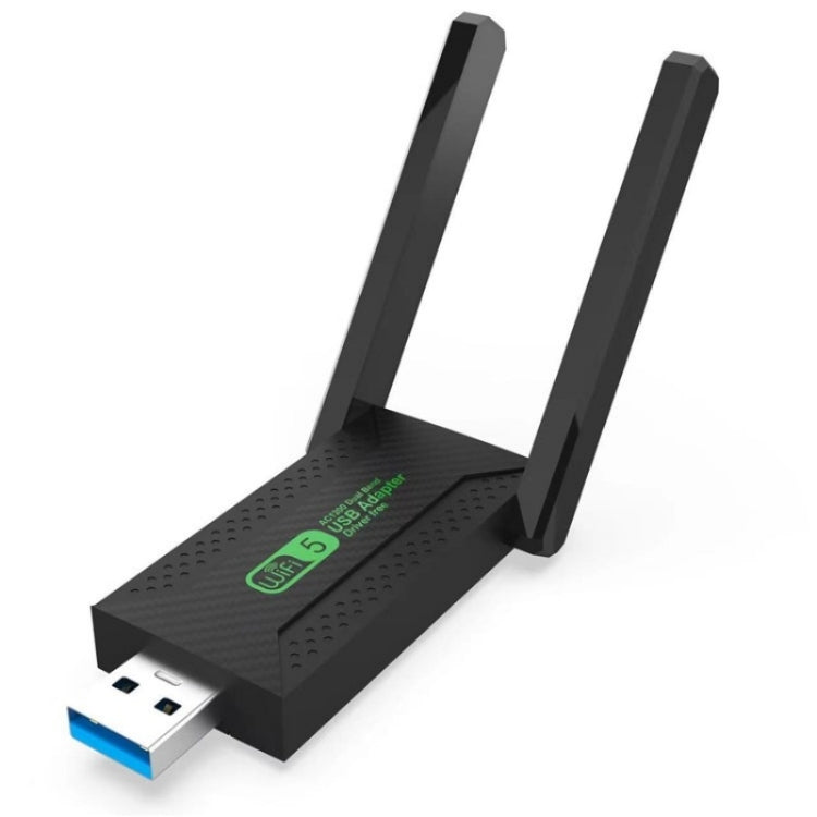 For Desktop PC Laptop Dual Band Driver-Free USB3.0 5G 1200Mbps WiFi Wireless Adapter - HoMEdemic™ 