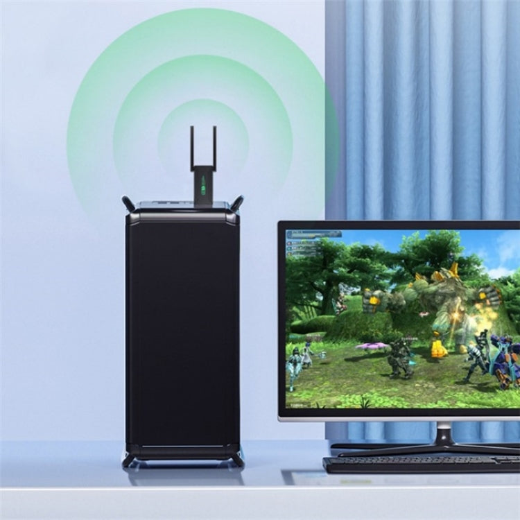 For Desktop PC Laptop Dual Band Driver-Free USB3.0 5G 1200Mbps WiFi Wireless Adapter - HoMEdemic™ 