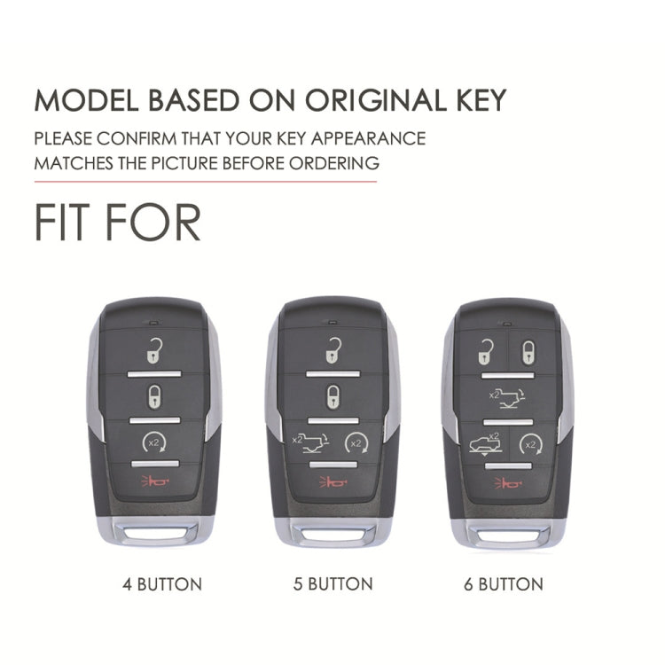 For Dodge Ram 5-button C162 Car Key Leather Protective Case, 5-button - HoMEdemic™ 