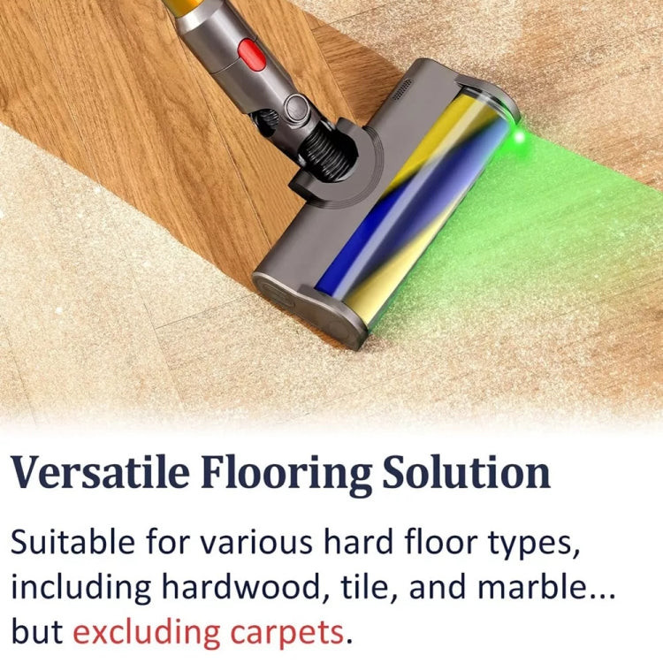 For Dyson V7 V8 V10 V11 V15 Vacuum Cleaner Soft Brush Head With Green Light Dust Display Lamp - HoMEdemic™ 