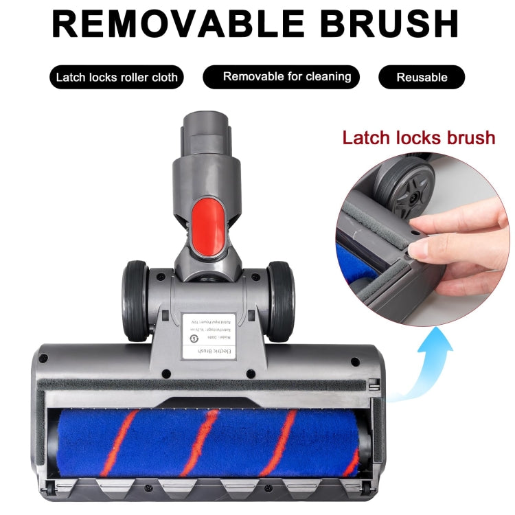 For Dyson V7 V8 V10 V11 Vacuum Cleaner Motor Head Soft Bristle Roller Brush With Light - HoMEdemic™ 