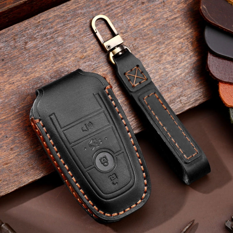 For Ford F-150 4-button C072/1 Car Key Leather Protective Case, C072/1 - HoMEdemic™ 