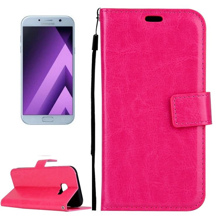 For Galaxy A5 (2017) / A520 Crazy Horse Texture Horizontal Flip PU Leather Case with Holder & Card Slots & Wallet & Photo Frame & Lanyard & Magnetic Buckle, For Galaxy A5 (2017) - HoMEdemic™ 