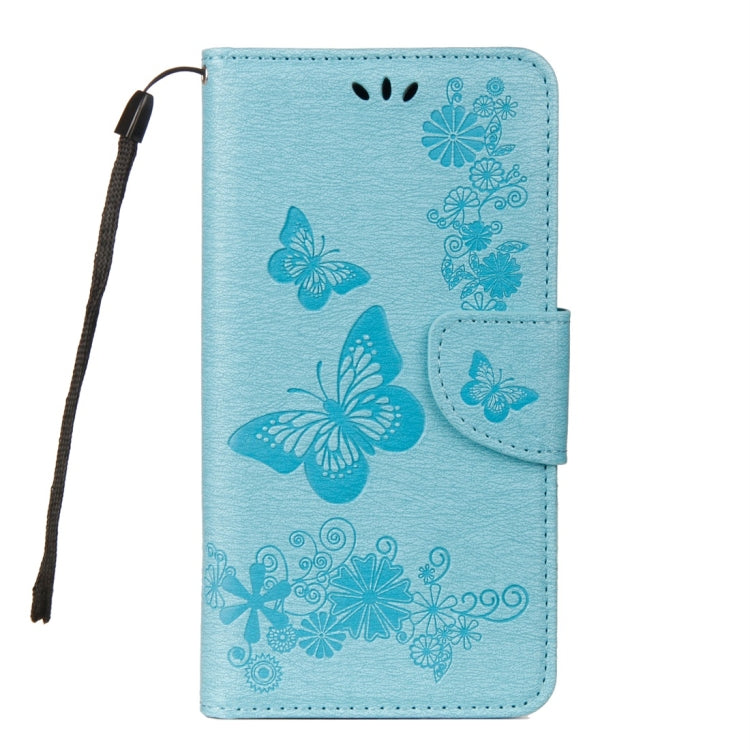 For Galaxy A8+ (2018) Vintage Embossed Floral Butterfly Pattern Horizontal Flip Leather Case with Card Slot & Holder & Wallet & Lanyard, For Galaxy A8+ (2018) - HoMEdemic™